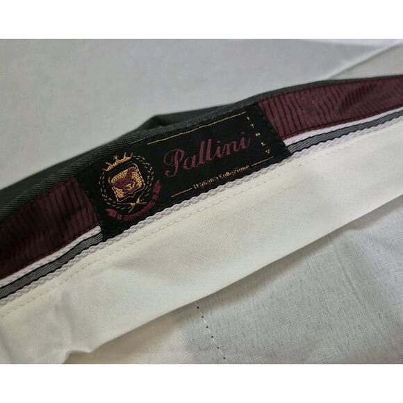 Pallini Men’s 2 Piece Suit 40R 30W Italy Green Silver Accents - Picture 14 of 16